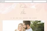 "dawning" - Wedding Website in Sunrise by Jennifer Wick - Desktop Design