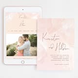 "dawning" - Wedding Website in Sunrise by Jennifer Wick - Match Your Stationery