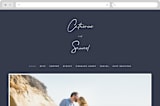 "Proposal" - Wedding Website in Marine by Sandra Picco Design - Desktop Design