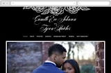 "our moment" - Wedding Website in Tuxedo by Jill Means - Desktop Design