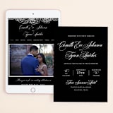 "our moment" - Wedding Website in Tuxedo by Jill Means - Match Your Stationery