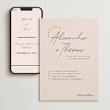 "Aesthetic" - Wedding Website in Blush by Liz Conley - Match Your Stationery