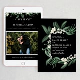 "Meander" - Wedding Website in Obsidian by Kaydi Bishop - Match Your Stationery