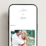 "un mariage photographique" - Wedding Website in Mocha by Benita Crandall - Mobile Layout