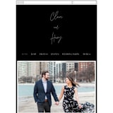 "Gotham" - Wedding Website in Ink by Ana Sharpe - Mobile Layout