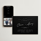"Gotham" - Wedding Website in Ink by Ana Sharpe - Match Your Stationery