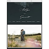 "Peaceful Garden" - Wedding Website in Deep Sea by Jill Means - Mobile Layout