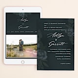 "Peaceful Garden" - Wedding Website in Deep Sea by Jill Means - Match Your Stationery