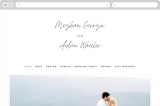 "Mod Classic" - Wedding Website in Tuxedo by Leah Bisch - Desktop Design