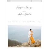 "Mod Classic" - Wedding Website in Tuxedo by Leah Bisch - Mobile Layout