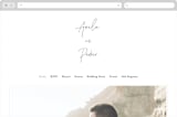 "Handwritten" - Wedding Website in Obsidian by Jennifer Postorino - Desktop Design