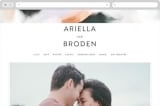 "Artsy Minimal" - Wedding Website in Forest by Melanie Severin - Desktop Design