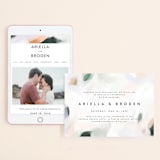 "Artsy Minimal" - Wedding Website in Forest by Melanie Severin - Match Your Stationery