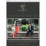 "Modern Leaves" - Wedding Website in Smoked by Shannon Chen of Four Wet Feet Studio - Mobile Layout