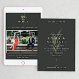 "Modern Leaves" - Wedding Website in Smoked by Shannon Chen of Four Wet Feet Studio - Match Your Stationery
