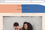 "Color Arch" - Wedding Website in Aquatic by Baumbirdy - Desktop Design