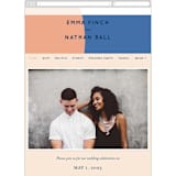 "Color Arch" - Wedding Website in Aquatic by Baumbirdy - Mobile Layout