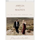 "Side Column" - Wedding Website in Leather by Alethea and Ruth - Mobile Layout