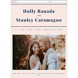 "Vogue" - Wedding Website in Navy by Genna Blackburn - Mobile Layout