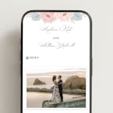 "Organza" - Wedding Website in Linen by Jill Means - Mobile Layout