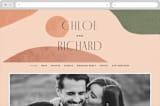 "Abstract" - Wedding Website in Desert by Kelly Schmidt - Desktop Design