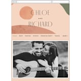 "Abstract" - Wedding Website in Desert by Kelly Schmidt - Mobile Layout