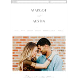 "Margot" - Wedding Website in Midnight by Lauren Chism - Mobile Layout