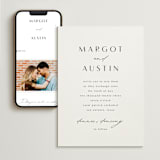 "Margot" - Wedding Website in Midnight by Lauren Chism - Match Your Stationery