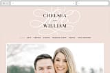 "AND" - Wedding Website in Sunkissed by Jill Means - Desktop Design
