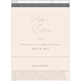 "EverAfter" - Wedding Website in Petal by Rochelle Renee - Mobile Layout