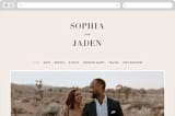 "Magazine Serif" - Wedding Website in Sand Dunes by Elly - Desktop Design