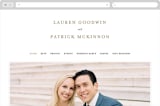 "Finale" - Wedding Website in Noir by Kimberly FitzSimons - Desktop Design