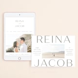 "Frame" - Wedding Website in Granite by Lori Wemple - Match Your Stationery