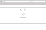 "Narrative" - Wedding Website in Frost by Jennifer Wick - Desktop Design