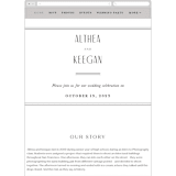 "Narrative" - Wedding Website in Frost by Jennifer Wick - Guest Management