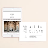 "Narrative" - Wedding Website in Frost by Jennifer Wick - Match Your Stationery
