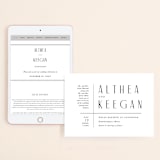 "Narrative" - Wedding Website in Frost by Jennifer Wick - Match Your Stationery
