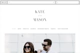 "Foundry" - Wedding Website in Rose Quartz by Kristie Kern - Desktop Design