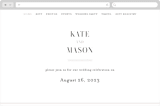 "Foundry" - Wedding Website in Rose Quartz by Kristie Kern - Desktop Design