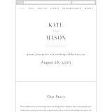 "Foundry" - Wedding Website in Rose Quartz by Kristie Kern - Guest Management
