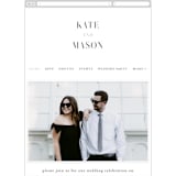 "Foundry" - Wedding Website in Rose Quartz by Kristie Kern - Mobile Layout