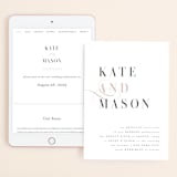 "Foundry" - Wedding Website in Rose Quartz by Kristie Kern - Match Your Stationery