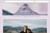 "High" - Wedding Website in Agate by Yuliya Evseeva - Desktop Design