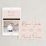"Eternity Script" - Wedding Website in Blush by Michelle Taylor - Match Your Stationery