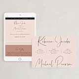 "Eternity Script" - Wedding Website in Blush by Michelle Taylor - Match Your Stationery