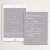 "legacy" - Wedding Website in Pebble by Leia Matt - Match Your Stationery