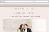 "Landscape" - Wedding Website in Champagne by Kelly Schmidt - Desktop Design
