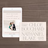 "Landscape" - Wedding Website in Champagne by Kelly Schmidt - Match Your Stationery