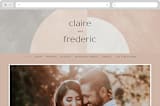 "Arches" - Wedding Website in Copper by Kelly Schmidt - Desktop Design
