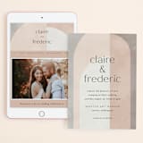 "Arches" - Wedding Website in Copper by Kelly Schmidt - Match Your Stationery